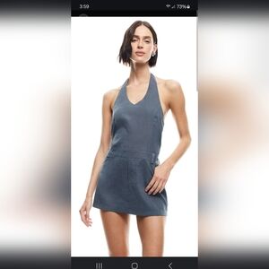Lioness Gray Halter Sundress Resort Wear